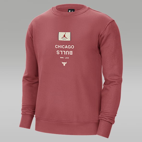 Red nike crewneck sweatshirts on sale
